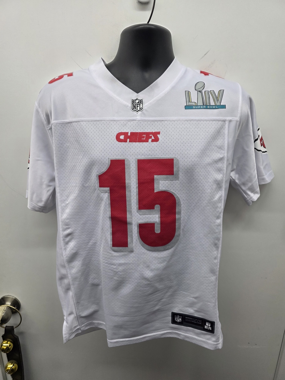 NFL Chiefs White Performance Football Jersey with Official Patches